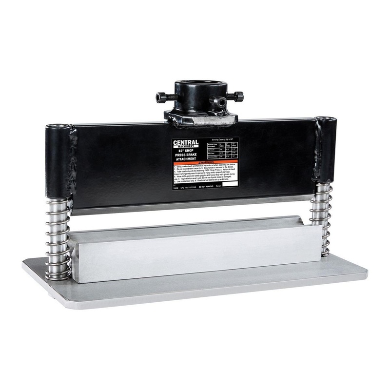 CENTRAL MACHINERY 12 in. Shop Press Brake Attachment