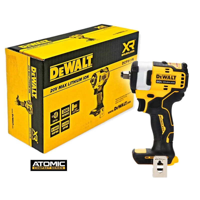 Dewalt DCF911N 20V Cordless Brushless Impact Wrench 1/2″ 338Nm [Atomic] (Bare Tool)