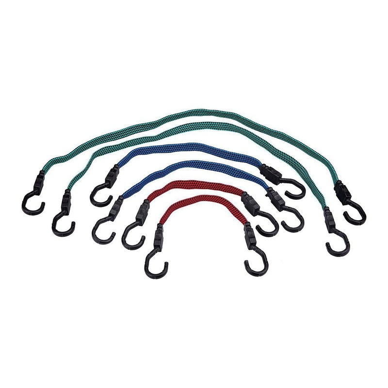 HAUL-MASTER Assorted Length Elastic Tie Downs, 6-Piece