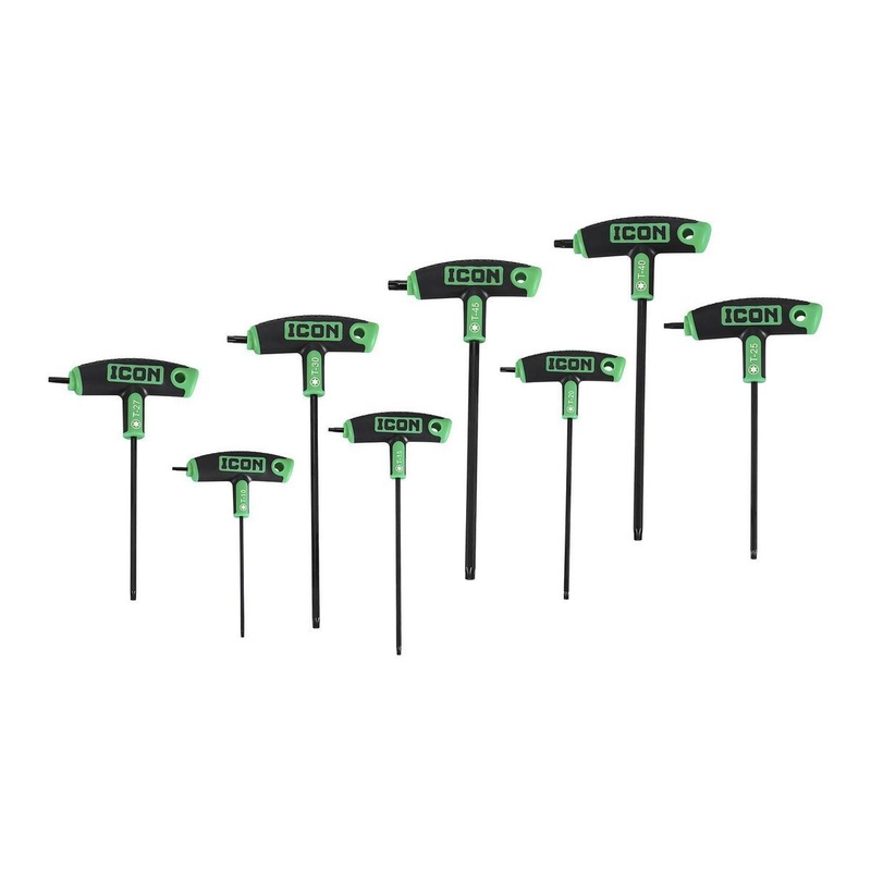 ICON Professional High-Torque T-Handle TORX Key Set, 8-Piece