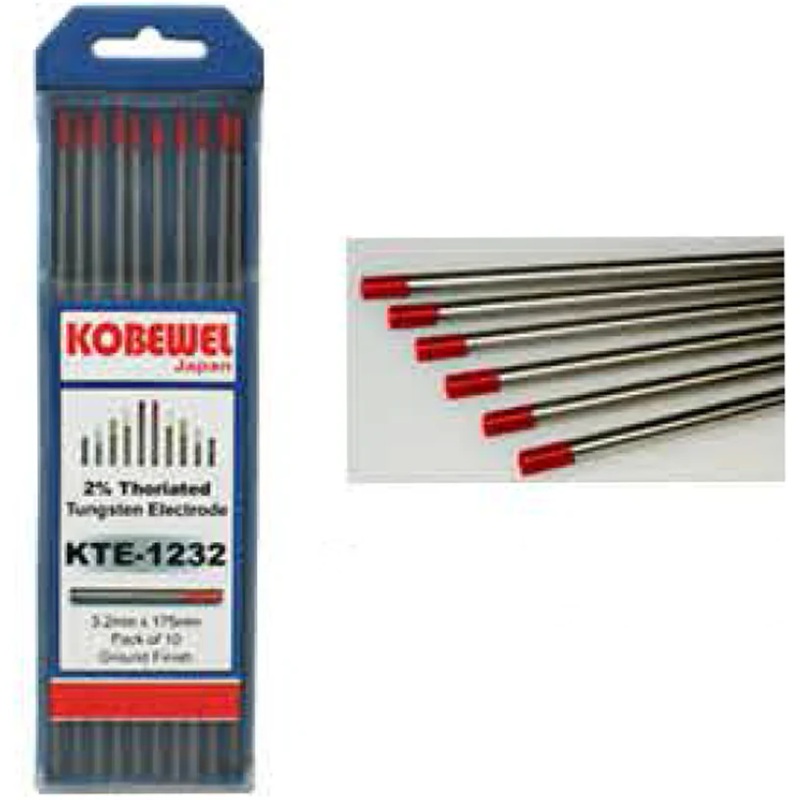 Kobewel Thoriated Tungsten Electrode 10Pcs KTE-1016