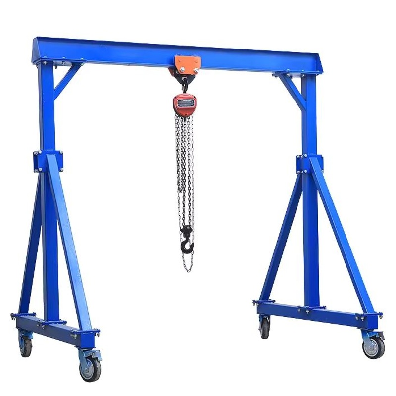 Mobile Lifting Gantry A Frame Crane with Manual Chain Block Trolley | Model: CBT- 1T with Manual Chain Block (2m x 2m)