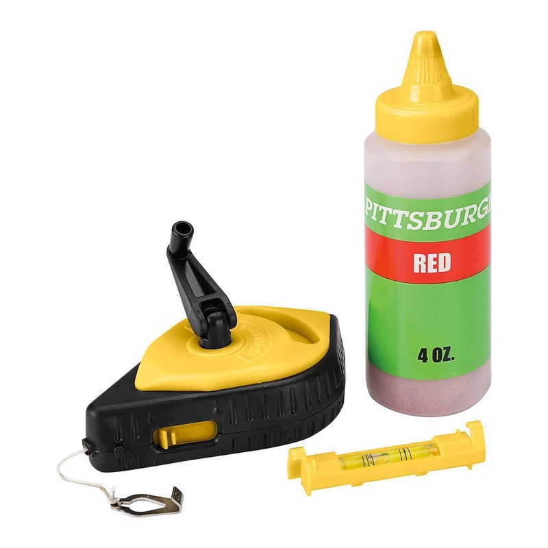 PITTSBURGH Red Chalk Line Reel Set