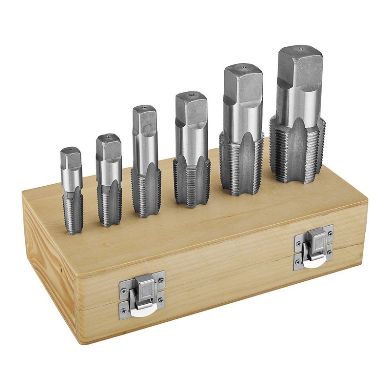 PITTSBURGH Pipe Tap Set, 6 Piece