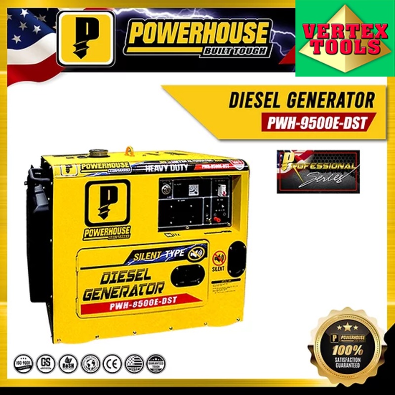 Powerhouse PWH9500E-DST Diesel Silent Type Generator
