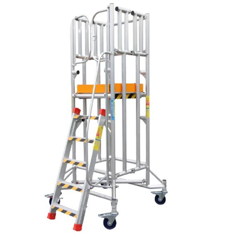 XG Mini Foldable Aluminium Scaffolding with Adjustable Platform height 1.2M-1.8M | Model : L-XG177A5+1