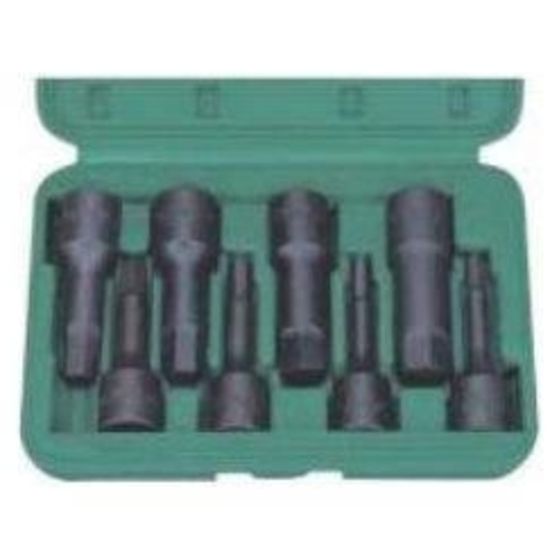 Hans 46016 1/2″ Drive 8pcs. Hex Bit Impact Socket Wrench Set 46016-9MB (Metric)