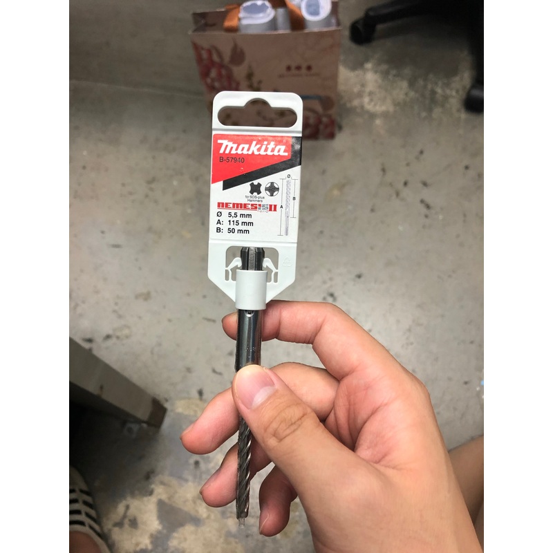 Makita Zentro SDS-Plus Cross Type Drill Bit | Size : 5.5x115mm | Model : B-57940