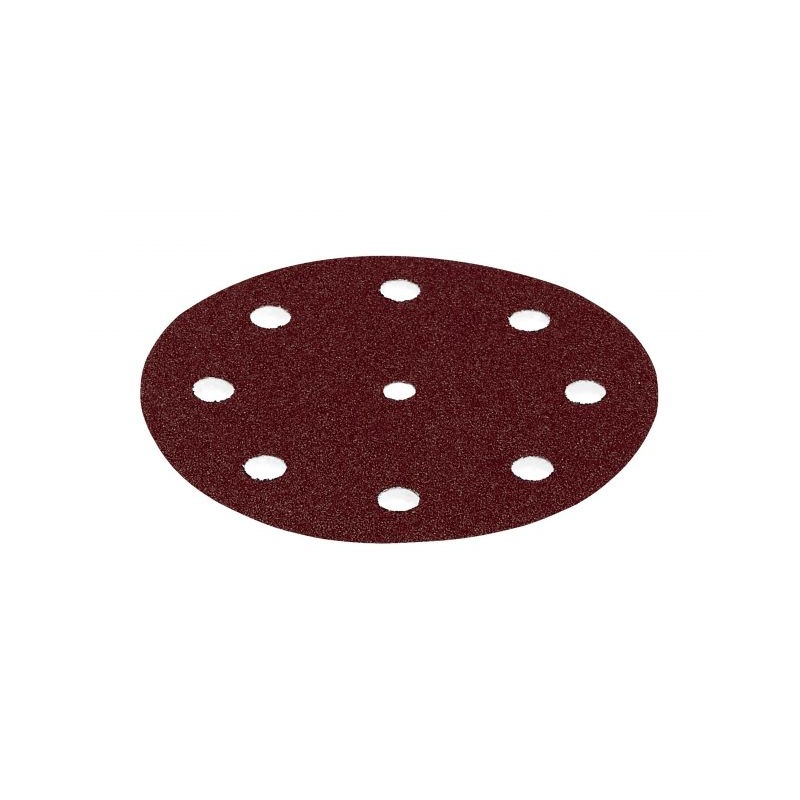 Rubin Abrasive Disc 125mm 9 Hole P150 – 50 Pack