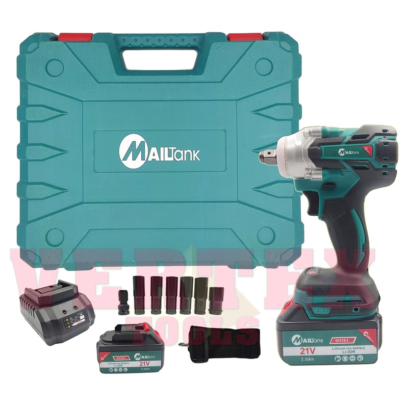 Mailtank SH363 21V Cordless Brushless Impact Wrench 1/2″ Drive