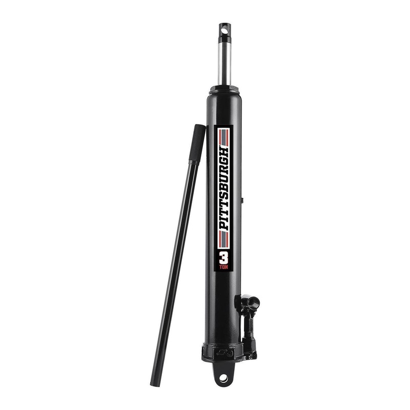 PITTSBURGH 3 Ton Super Heavy Duty Long Ram Round Bottom Hydraulic Jack
