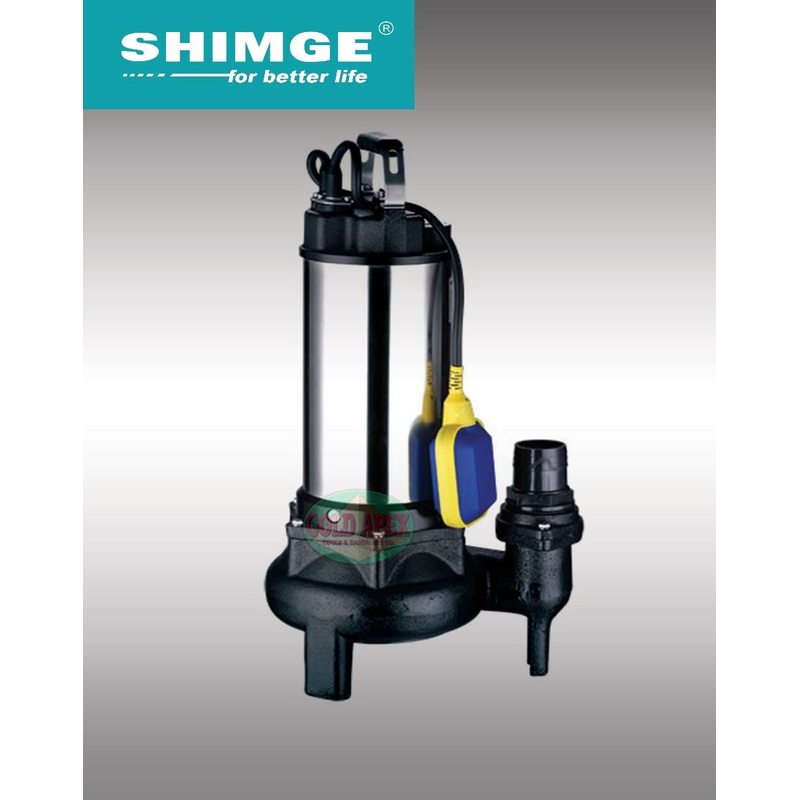 Shimge WQ(D)S Stainless Steel Submersible Sewage Pump 10-7-0.75