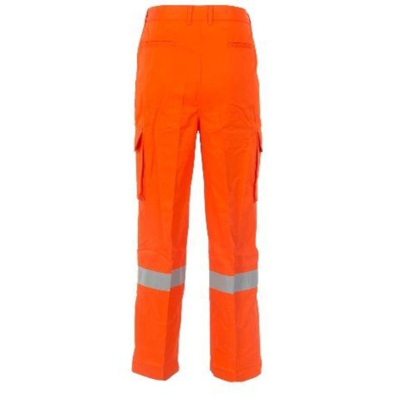 Skyhawk Flame Retardant Trousers (Navy Blue & Orange) Orange
