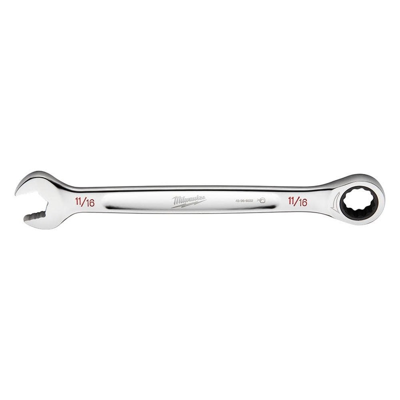 Milwaukee 11/16 in. SAE Ratcheting Combination Wrench