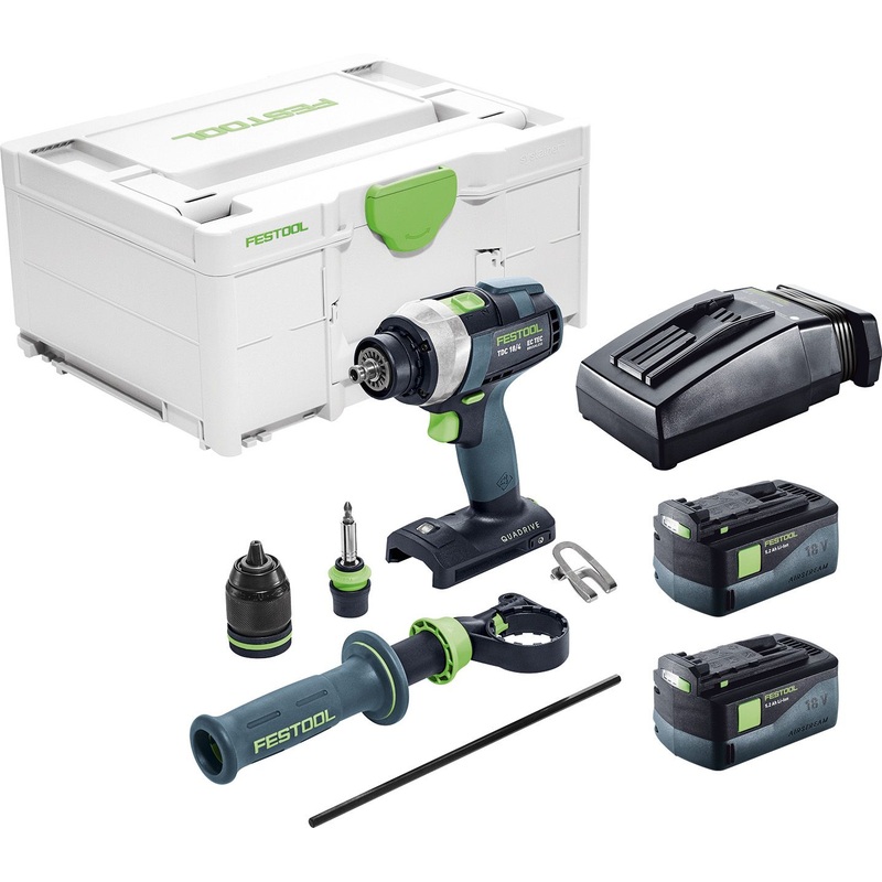 TDC 18V Cordless 4 Speed Drill 5.2Ah Set in Systainer
