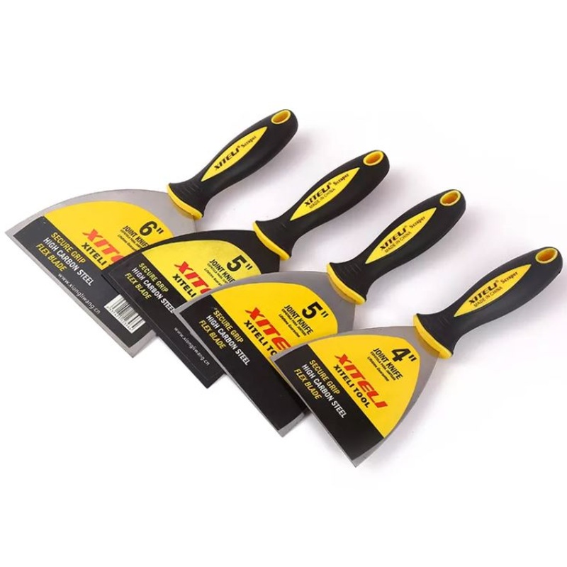 Xiteli Stainless Steel Scraper (Rubber Handle) 4″