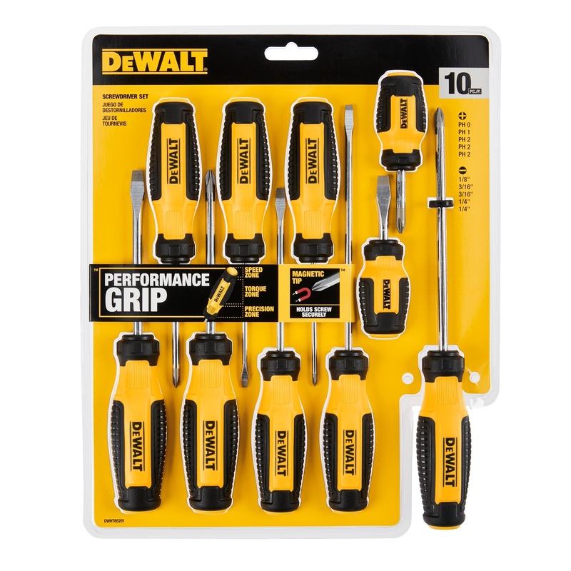 Dewalt DWHT65201 10Pcs Screwdriver Set