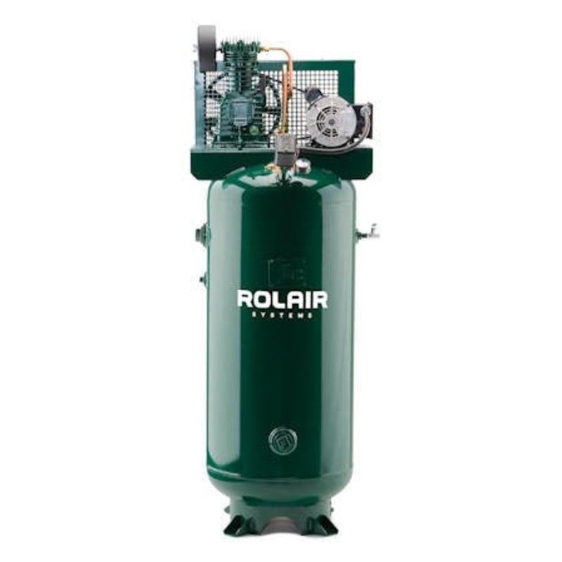 Rolair 1.5 – 3 Hp Single-Stage Air Compressor 1.5 Single 30 Gallons  Horizontal
