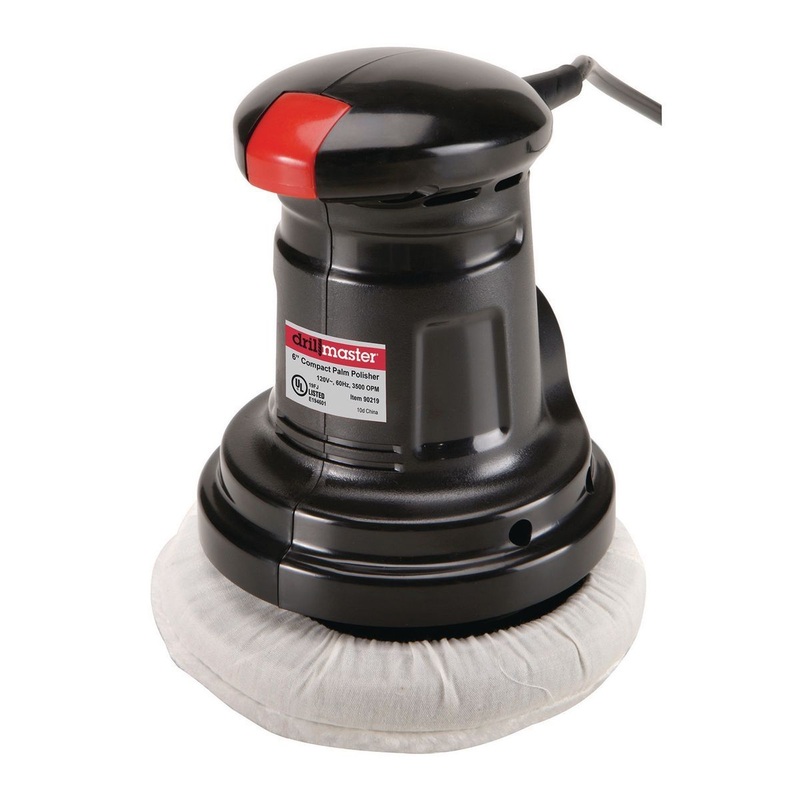 DRILL MASTER 0.7 Amp 6 in. Compact Palm Polisher
