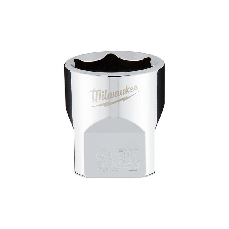 Milwaukee 3/8 in. Drive 3/4 in. SAE 6-Point Socket