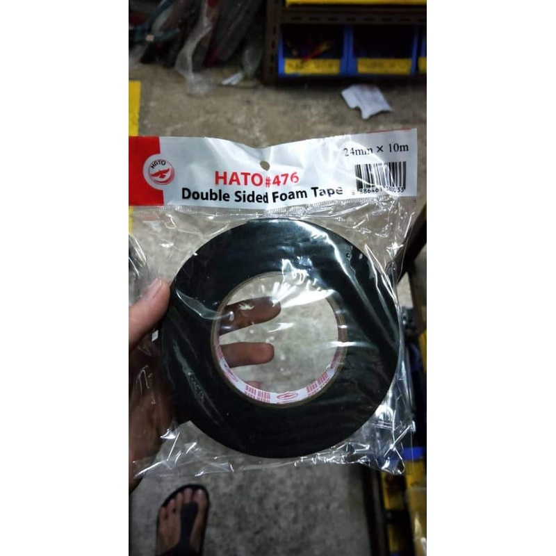 Swan/Hato 24mm x 10m Black/Green Double Side Foam Tape | Model : DSFT-SB2410