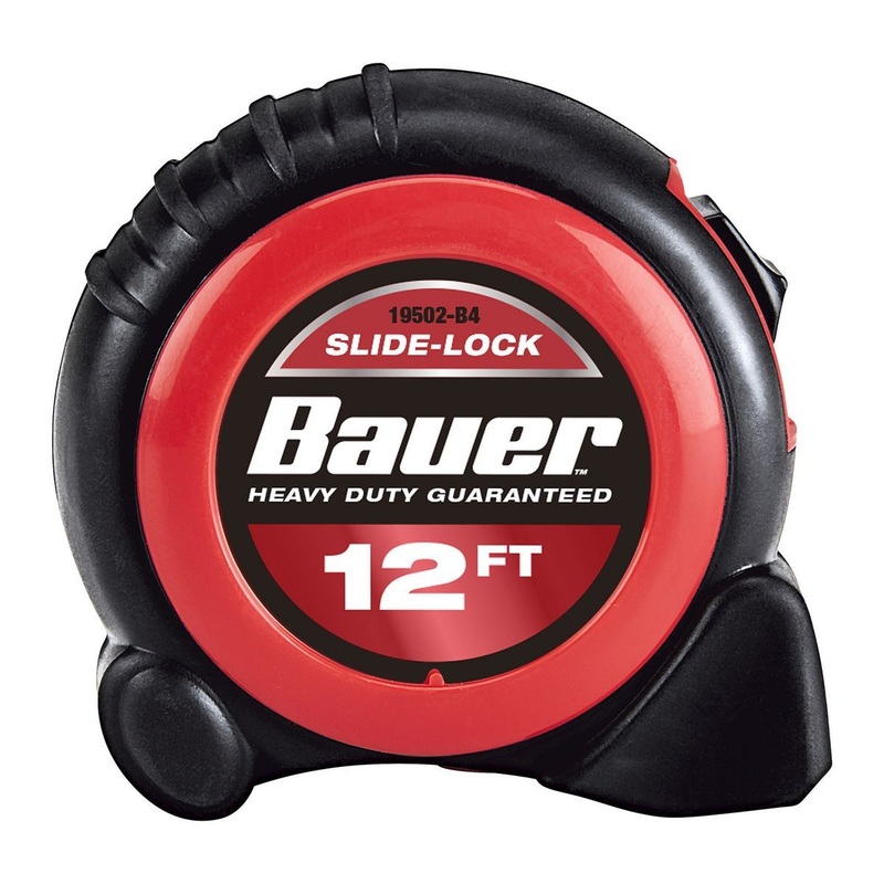BAUER 12 ft. x 5/8 in. Slide-Lock Tape Measure