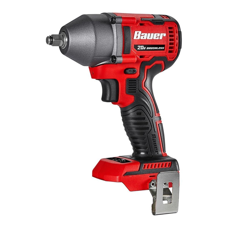 BAUER 20V Brushless Cordless 3/8 in. 3-Speed Impact Wrench – Tool Only