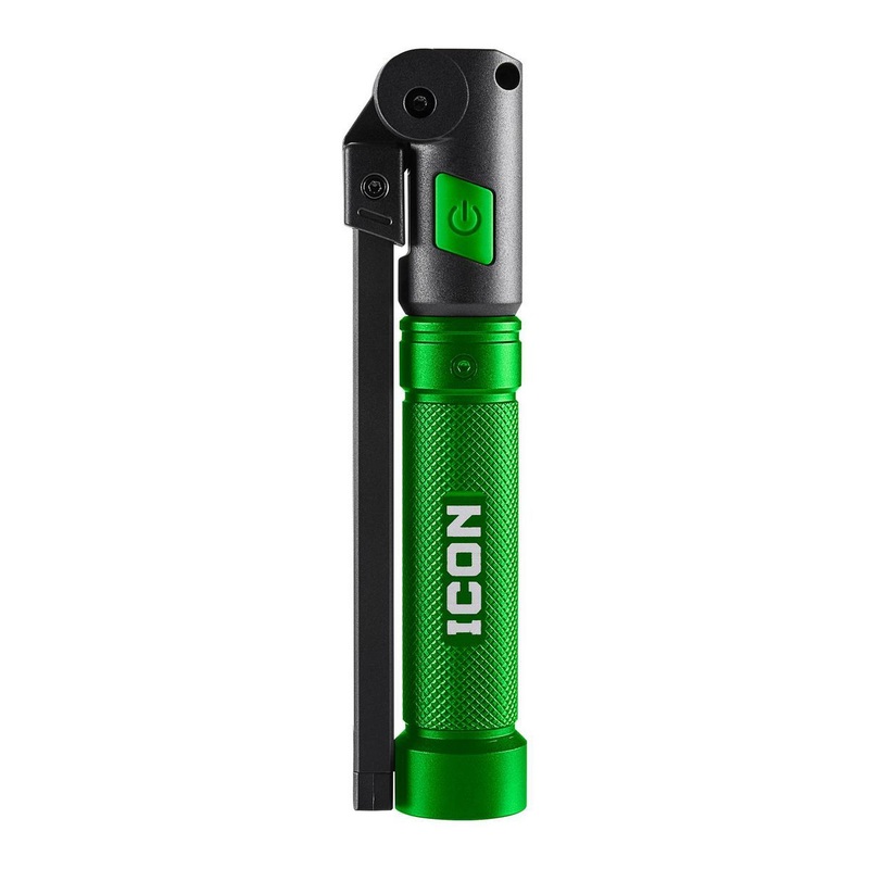 ICON 800 Lumen LED Rechargeable Magnetic Handheld Foldable Slim Bar Work Light, Green