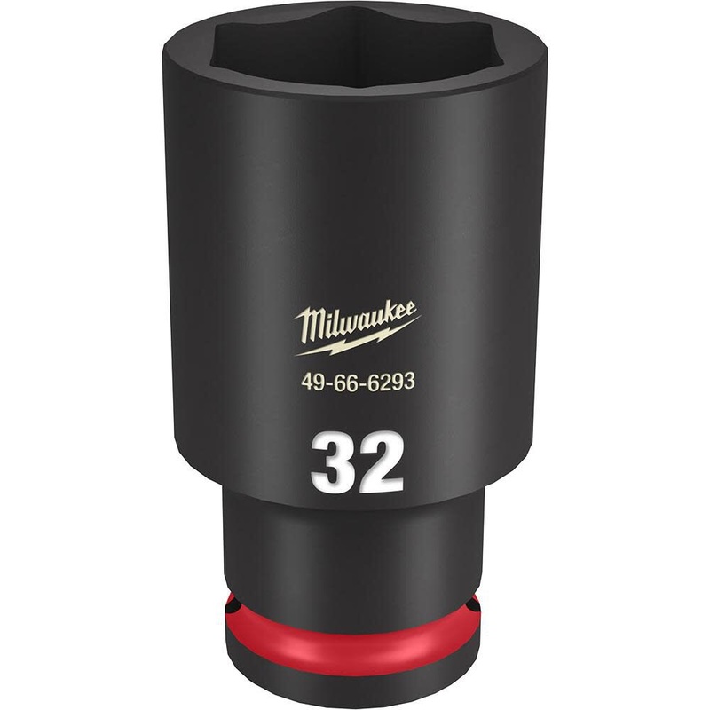 Milwaukee SHOCKWAVE Impact Duty Socket 1/2in Drive 32MM Deep 6 Point