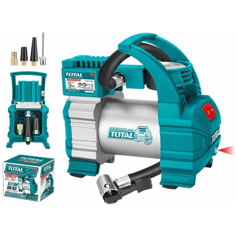 Total TTAC1406 Auto Air Compressor / Tire Inflator DC12V 140PSI