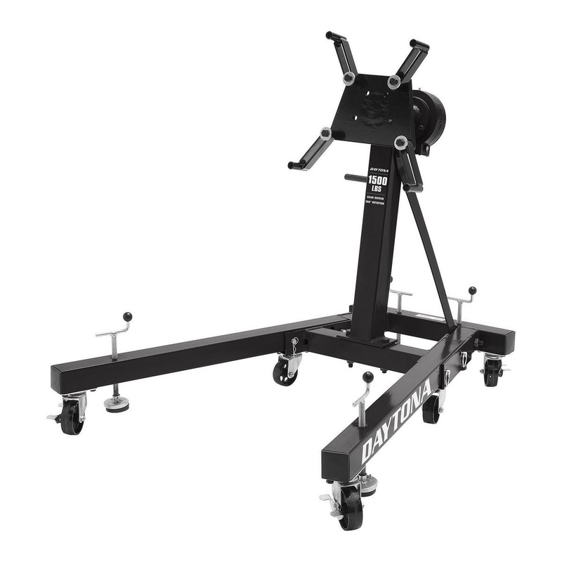 DAYTONA 1500 lb. Capacity Gear-Driven Rotating Engine Stand