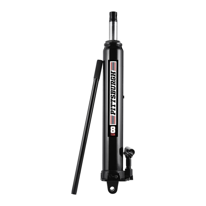 PITTSBURGH 8 Ton Super Heavy Duty Long Ram Round Bottom Hydraulic Jack