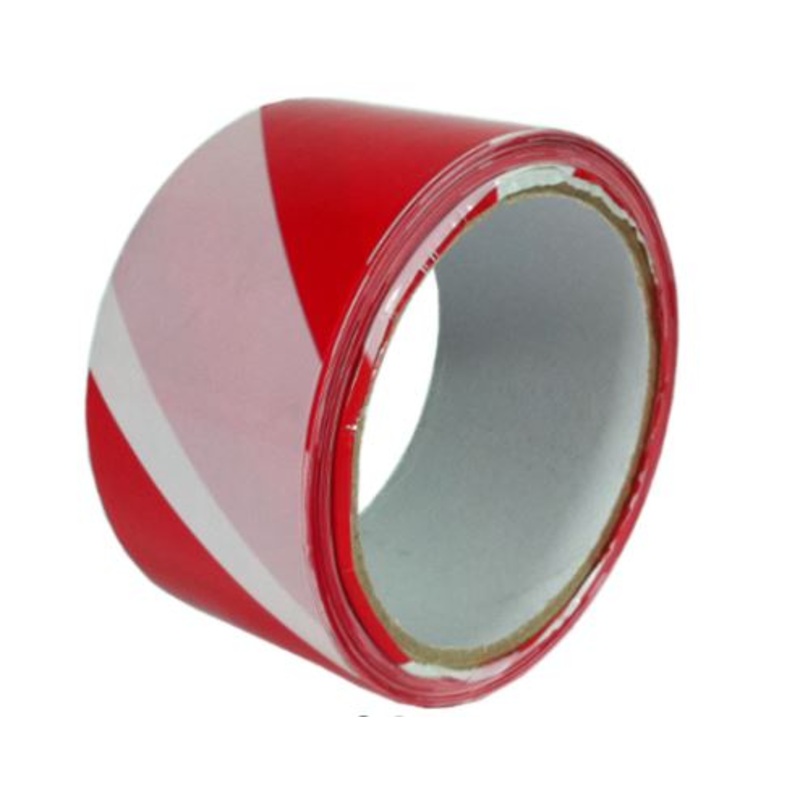 Red/White Safety Tape 2″ | Model : TAPE-RW | Size : 50 M & 100 M 50M