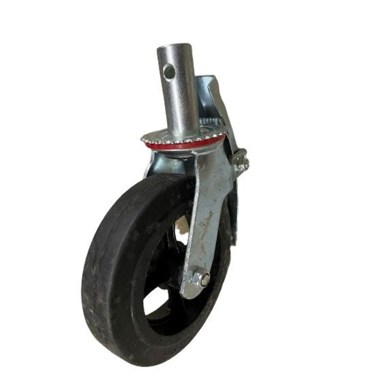 6″ / 8″ Scaffolding Wheel Black Rubber 6″