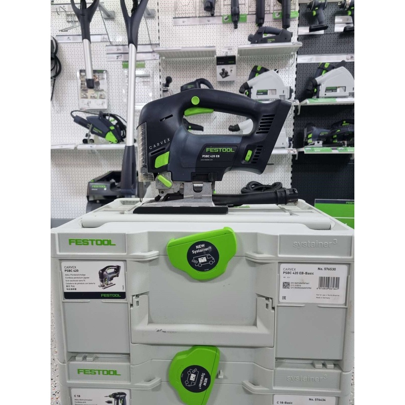 EX DEMO PSBC 420 CARVEX 18V Cordless D Handle Jigsaw Basic in Systainer