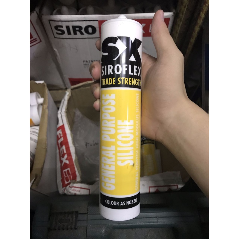 Siroflex Silicone 280ml | Colours : White, Clear, Grey White