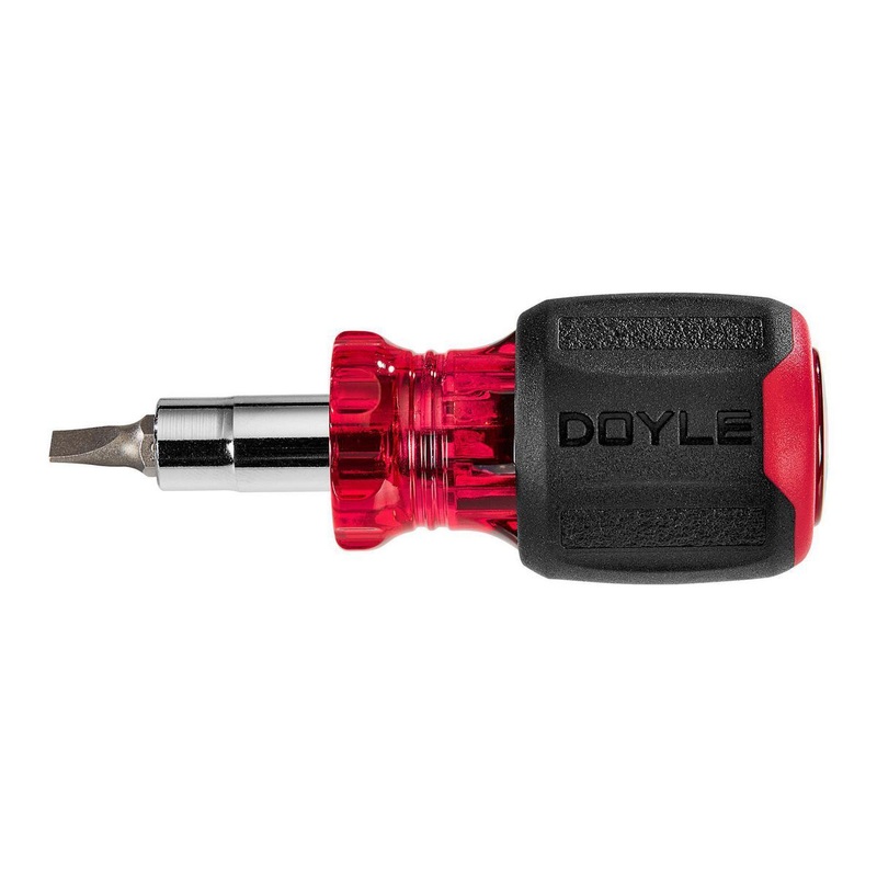 DOYLE 6-in-1 Stubby Multibit Screwdriver/Nut Driver