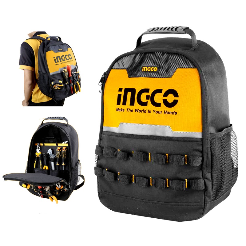 Ingco HBP0101 Tools Backpack / Contractor Tool Bag