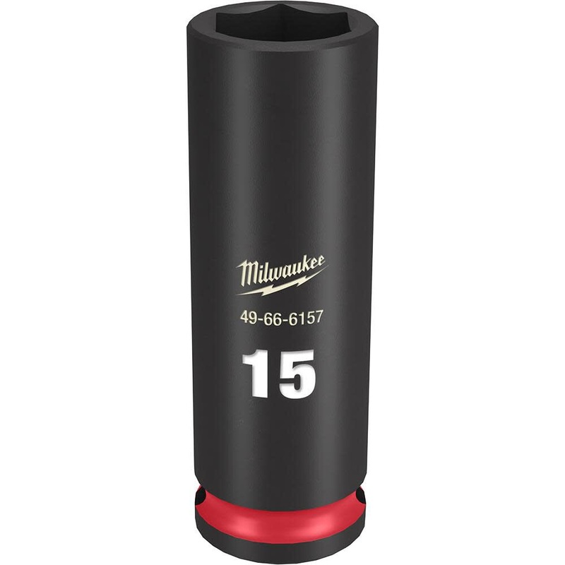 Milwaukee SHOCKWAVE Impact Duty Socket 3/8in Drive 15MM Deep 6 Point