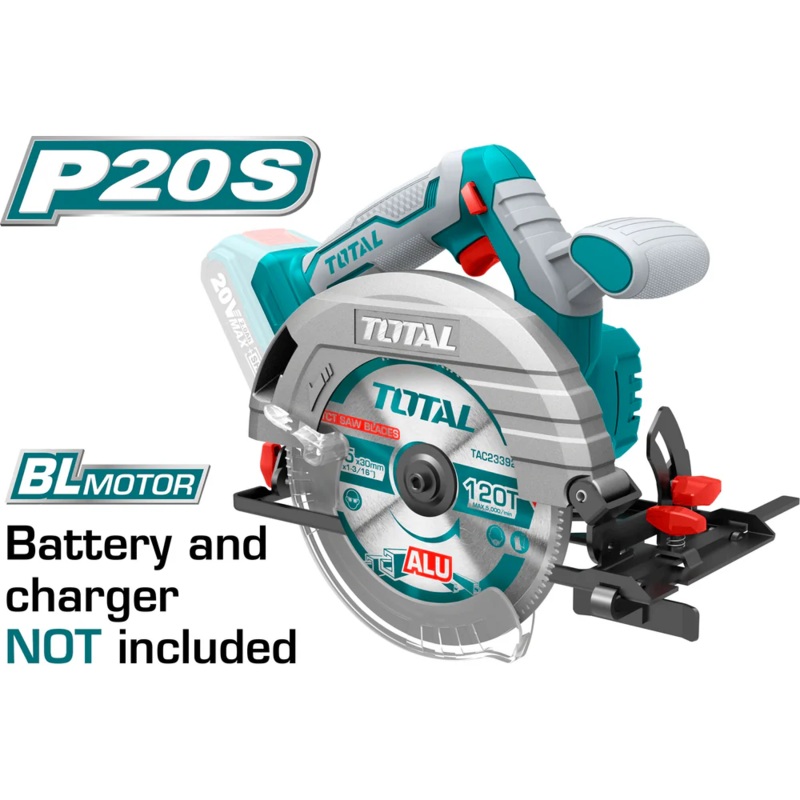 Total TSLI1651 20V Cordless Circular Saw (Bare Tool)