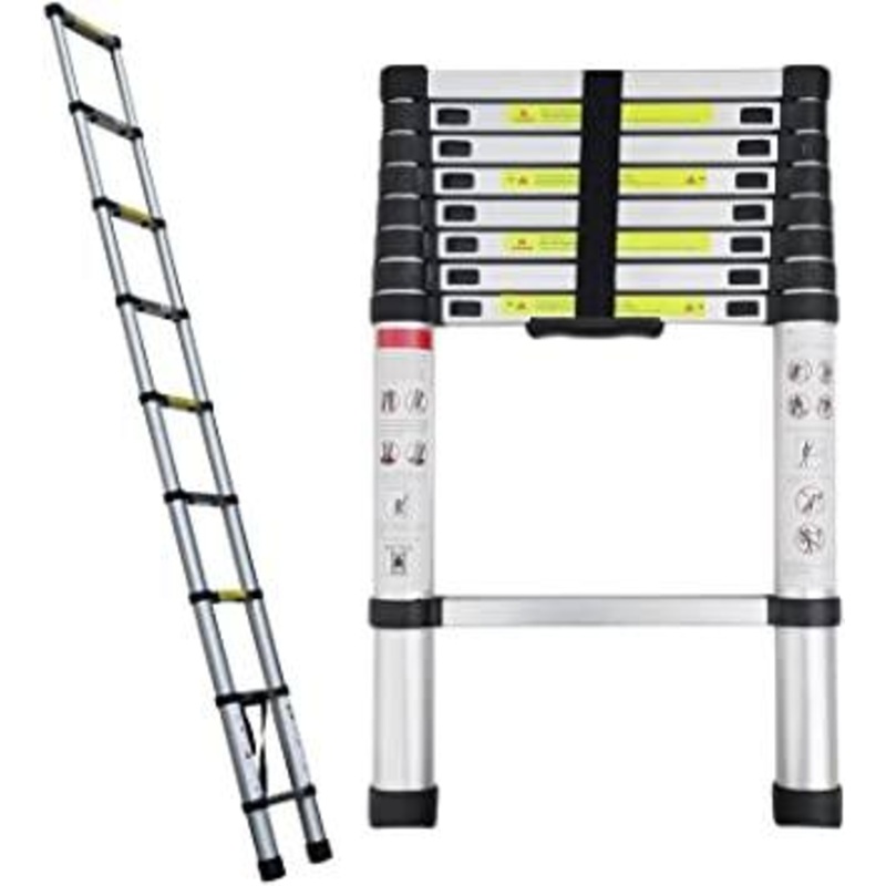 XG Aluminium Single Side Telescopic Ladder 3.8M | Model : L-XG128A