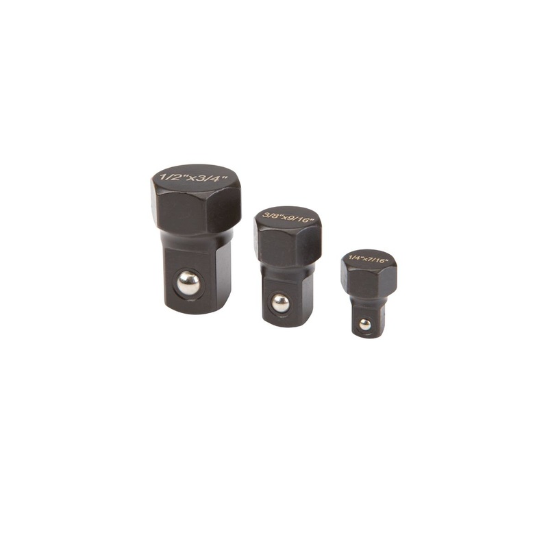 PITTSBURGH Square Drive Socket Caps, 3 Piece