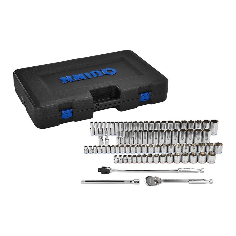 QUINN 1/2 in. Drive SAE and Metric Master Socket Set, 83-Piece