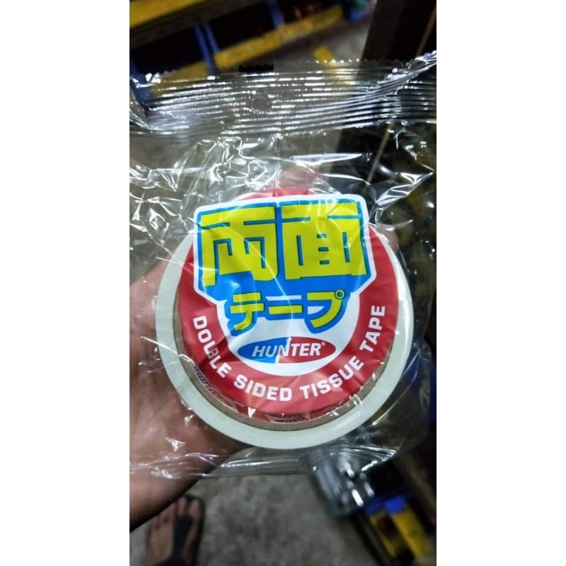 Hunter Dsct (White)(Double Side Tissue Tape) | Model : DSCT-10 12mmx10Y (DSCT-1210)