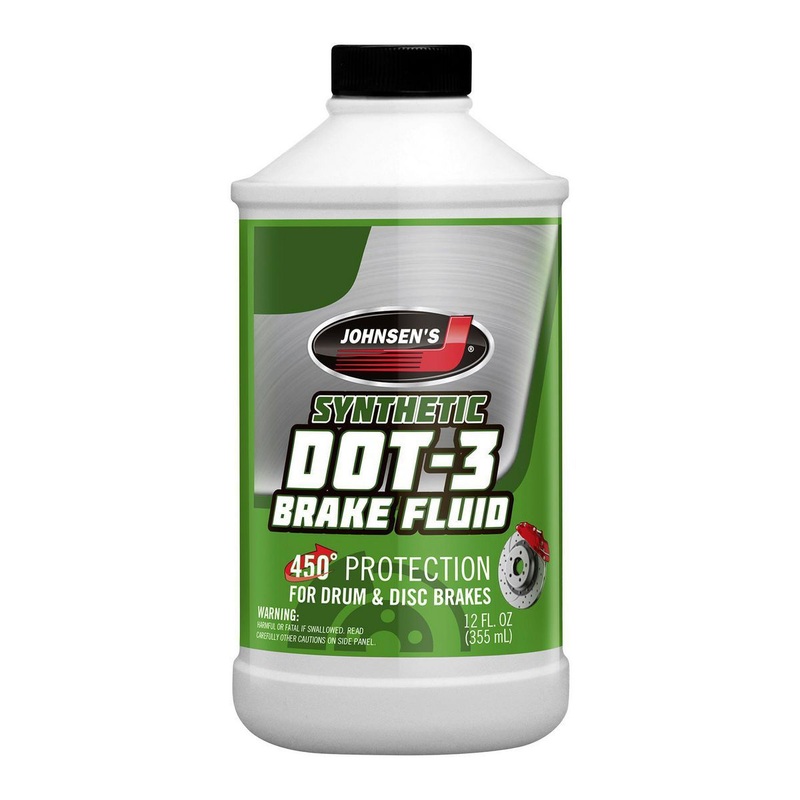 JOHNSEN’S 12 fl. oz.  Synthetic DOT-3 Brake Fluid