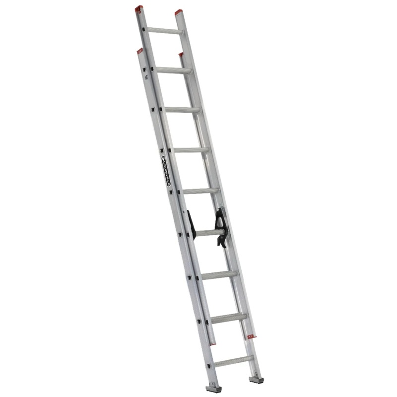 Louisville L-2324 HD Aluminum Section Extension Ladder (200 lbs) 16 feet (L-2324-16)