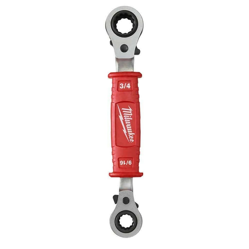 Milwaukee Linemans 4-in-1 Insulated Ratcheting Box Wrench 48-22-9212