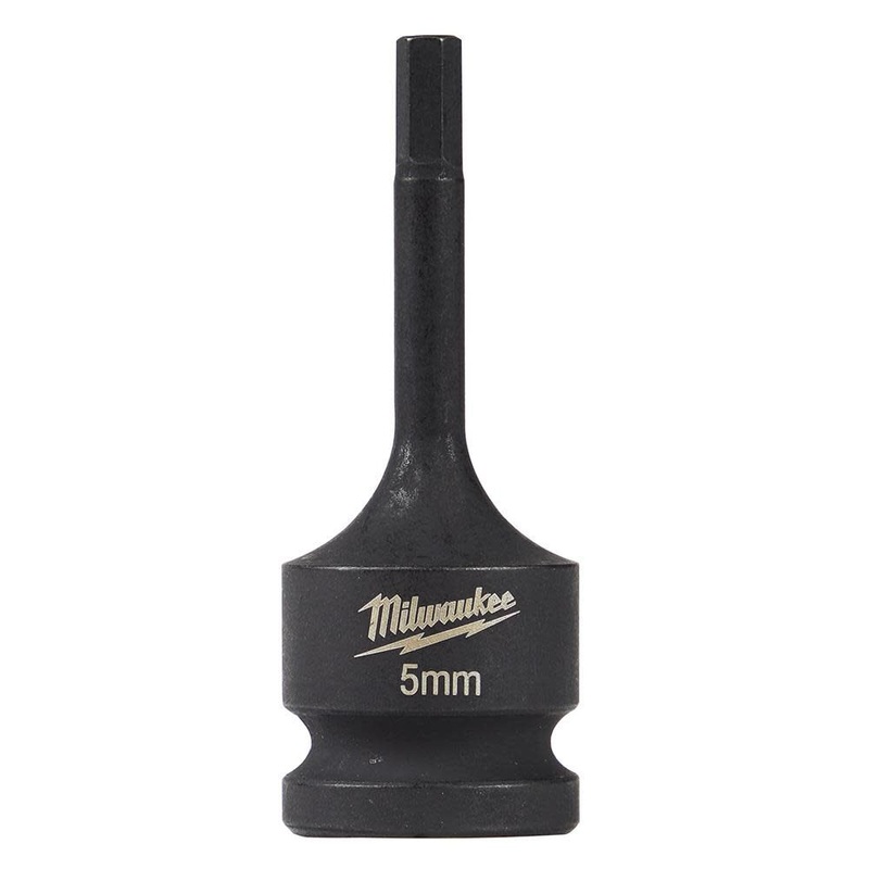 Milwaukee Shockwave Lineman’s 1/2in Drive – 5mm Hex Bit Socket