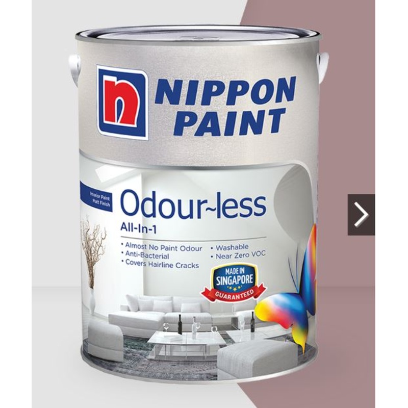 Nippon Paint Odour-less All-in-1 Interior Paint | Model : NIP-OAIOB 1 L Base