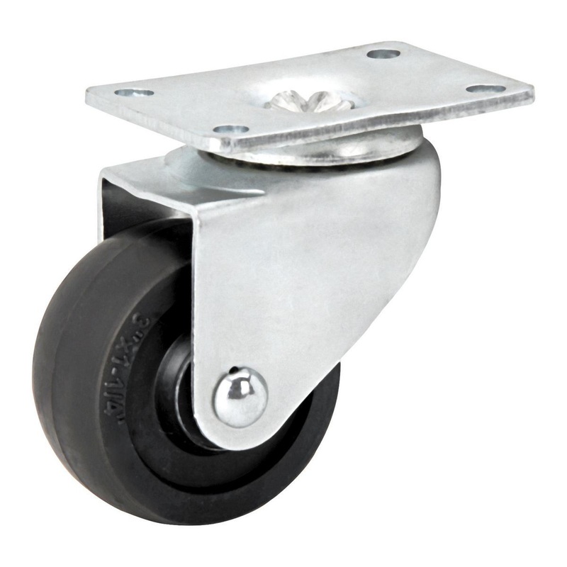 3 in. Solid Rubber Swivel Caster